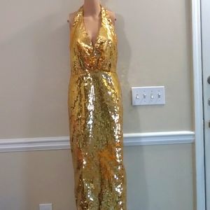 women's sequin evening maxi dress